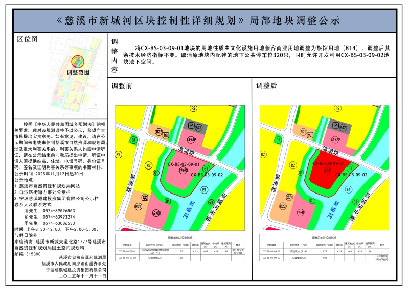 《慈溪市新城河區塊控制性詳細規劃》局部地塊調整公示.jpg